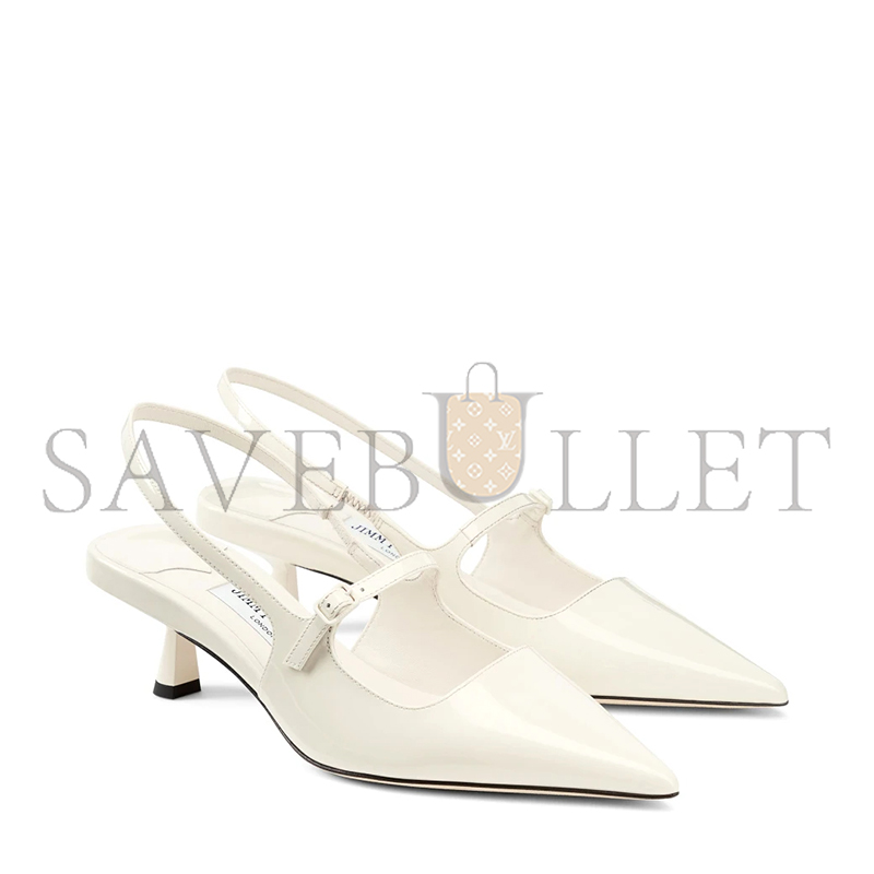 JIMMY CHOO DIDI 45 LATTE PATENT LEATHER PUMPS DIDI45PAT